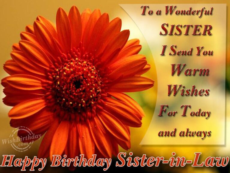Birthday Wishes For Your Sister-In-Law